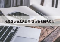 啥是区块链龙头公司[区块链各板块龙头]